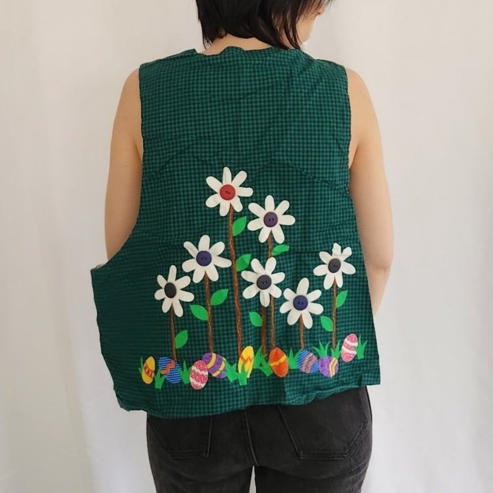 90s Home Made Easter Vest View 3